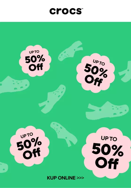 BEST SALE - gazetka promocyjna Crocs | Do -50% na wyprzedaży od środy 30.07 