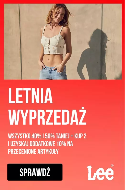 BEST SALE - gazetka promocyjna Lee | Letnia wyprzedaż do -50%  