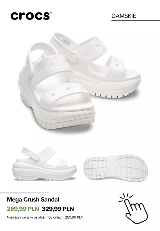 BEST SALE - gazetka promocyjna Crocs | Klapki z wyprzedaży od wtorku 12.08  - strona 2
