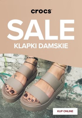 BEST SALE - gazetka promocyjna Crocs | Klapki z wyprzedaży od wtorku 12.08 