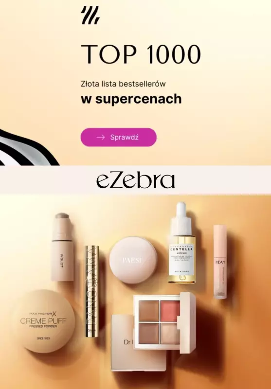 BEST SALE - gazetka promocyjna eZebra | Złota lista bestsellerów od piątku 15.08 