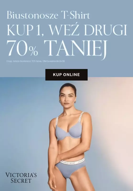 BEST SALE - gazetka promocyjna Victoria's Secret | Drugi biustonosz 70% taniej od czwartku 21.08 