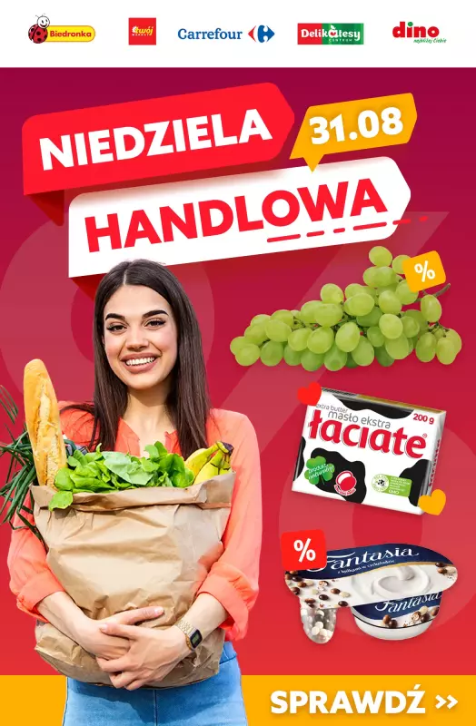 BEST SALE - gazetka promocyjna NIEDZIELA HANDLOWA - najlepsze promocje! od piątku 29.08 do niedzieli 31.08