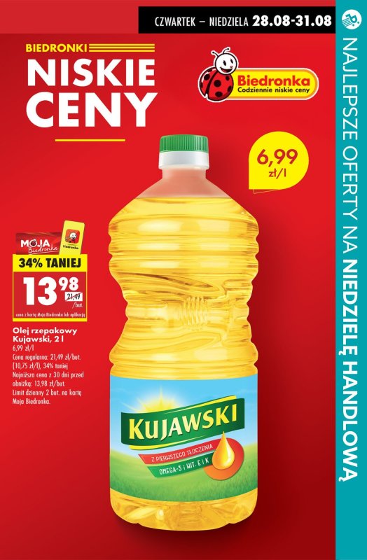 BEST SALE - gazetka promocyjna NIEDZIELA HANDLOWA - najlepsze promocje! od piątku 29.08 do niedzieli 31.08 - strona 14