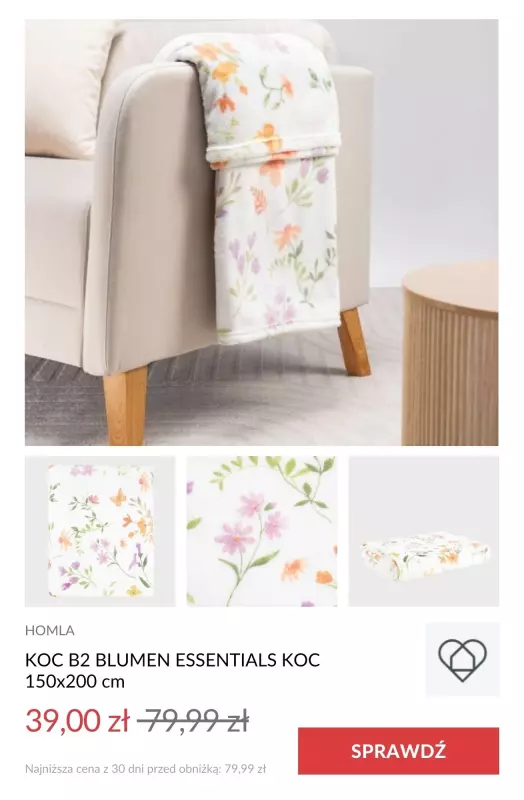 BEST SALE - gazetka promocyjna Homla | Do -70% finał wyprzedaży od środy 03.09  - strona 10