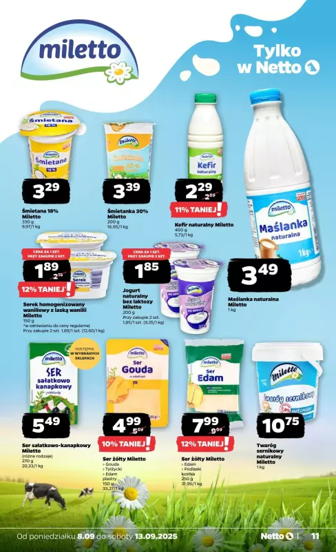 BEST SALE - gazetka promocyjna Netto I Gazetka Spożywcza od poniedziałku 08.09 do soboty 13.09 - strona 11