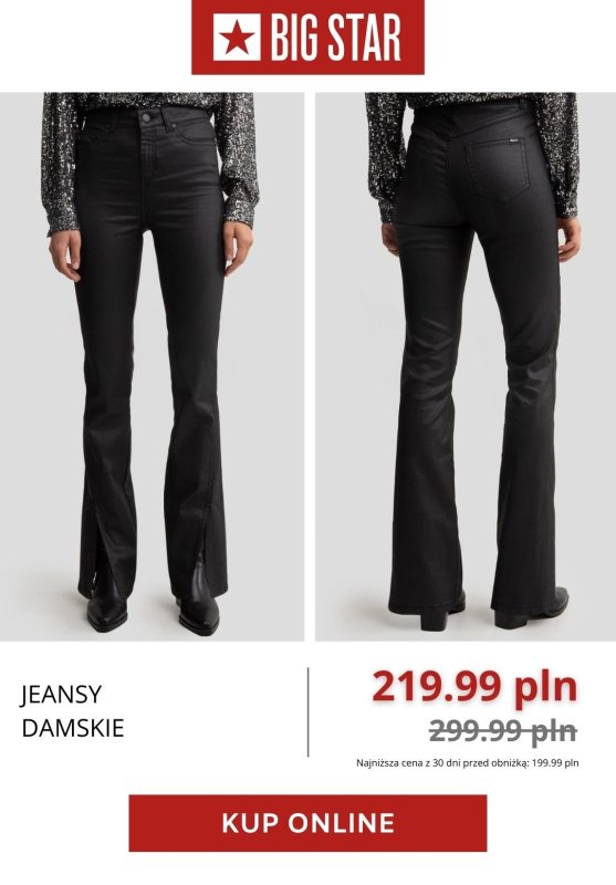 BEST SALE - gazetka promocyjna Big Star | Do -69% na jeansy damskie od czwartku 11.09  - strona 7