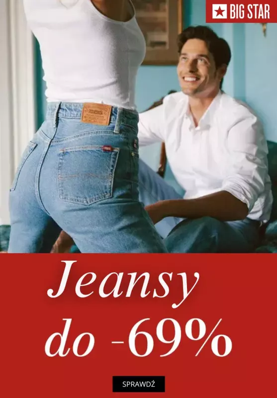 BEST SALE - gazetka promocyjna Big Star | Do -69% na jeansy damskie od czwartku 11.09 