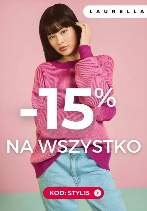 BEST SALE - gazetka promocyjna Laurella | -15% na wszystko z kodem od piątku 26.09 do środy 01.10