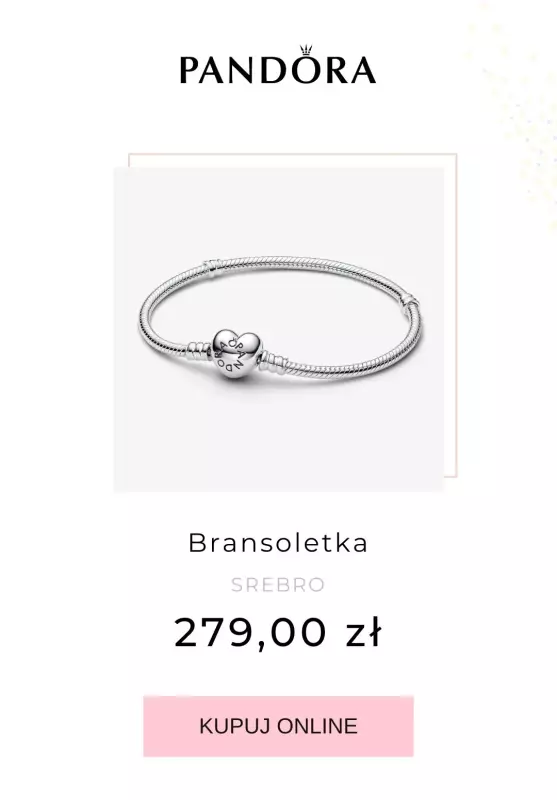 BEST SALE - gazetka promocyjna Pandora | -20% biżuteria na charmsy + dwa elementy   - strona 3