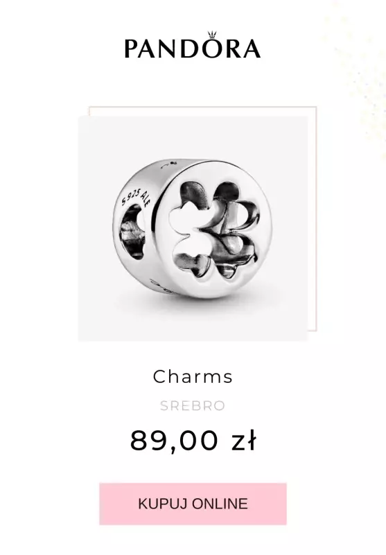 BEST SALE - gazetka promocyjna Pandora | -20% biżuteria na charmsy + dwa elementy   - strona 2