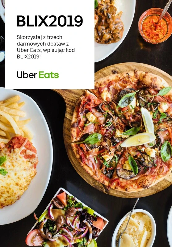 Uber Eats - gazetka promocyjna 3 x DARMOWA DOSTAWA! od poniedziałku 10.02 do niedzieli 16.02