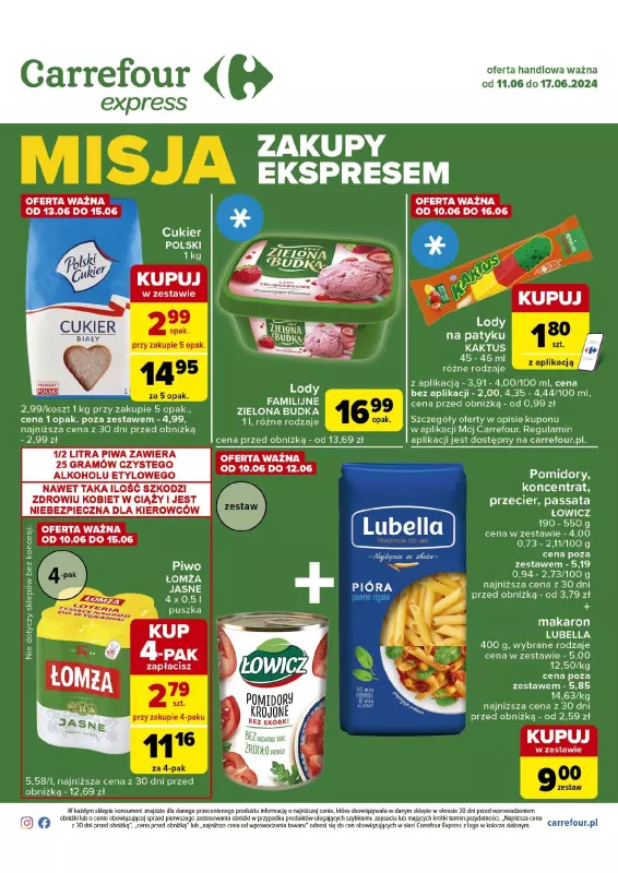 Carrefour Express - gazetka promocyjna Gazetka Express od wtorku 11.06 do poniedziałku 17.06