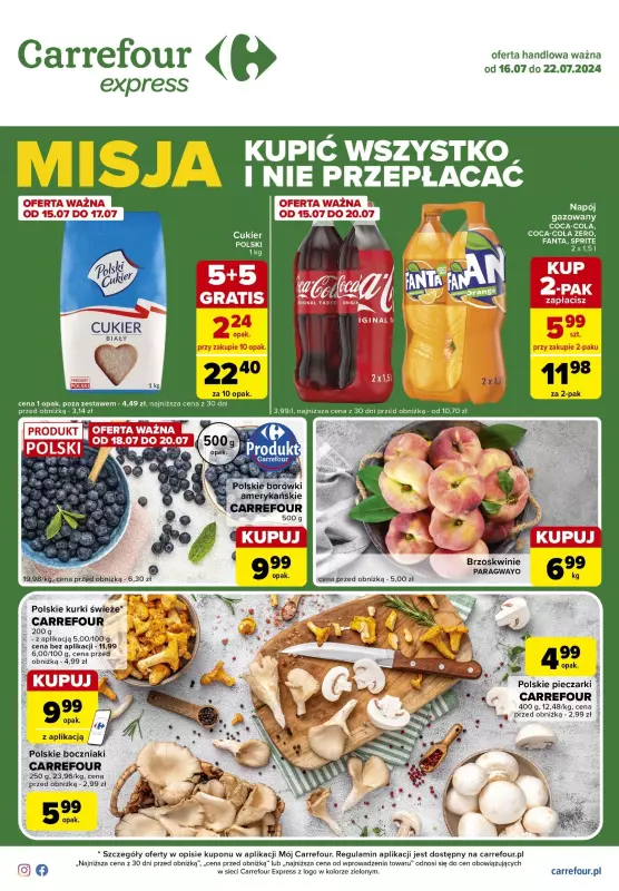 Carrefour Express - gazetka promocyjna Gazetka Express od wtorku 16.07 do poniedziałku 22.07