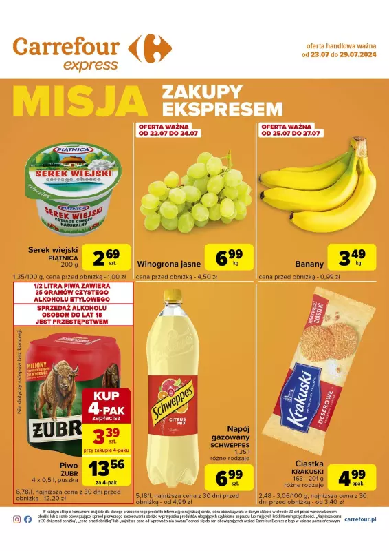 Carrefour Express - gazetka promocyjna Gazetka Express od wtorku 23.07 do poniedziałku 29.07 - strona 2