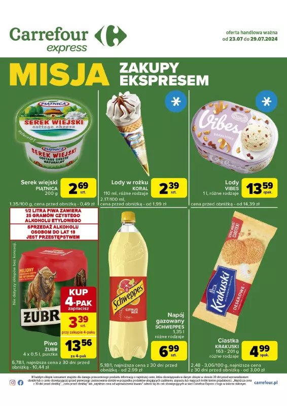 Carrefour Express - gazetka promocyjna Gazetka Carrefour Express od wtorku 23.07 do poniedziałku 29.07 - strona 2