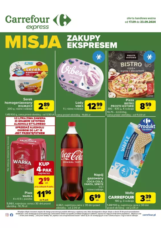 Carrefour Express - gazetka promocyjna Gazetka Express od wtorku 17.09 do poniedziałku 23.09 - strona 2