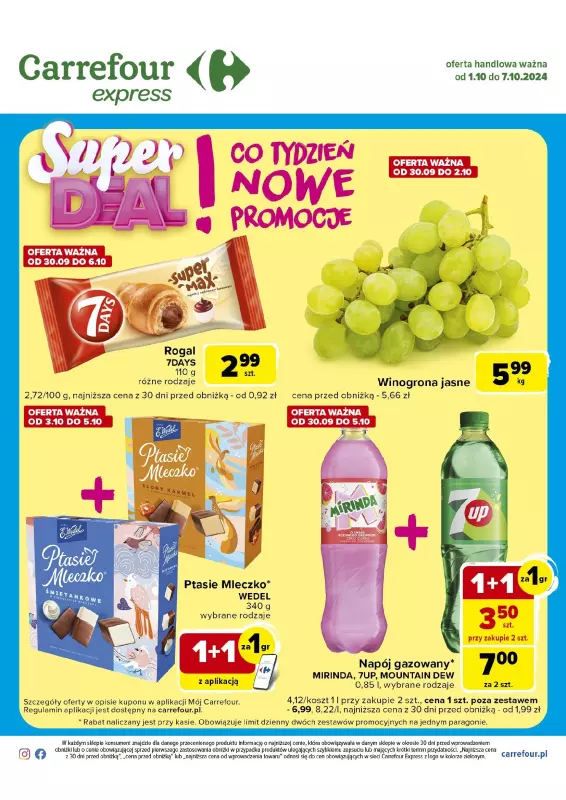 Carrefour Express - gazetka promocyjna Gazetka Express od wtorku 01.10 do poniedziałku 07.10 - strona 2