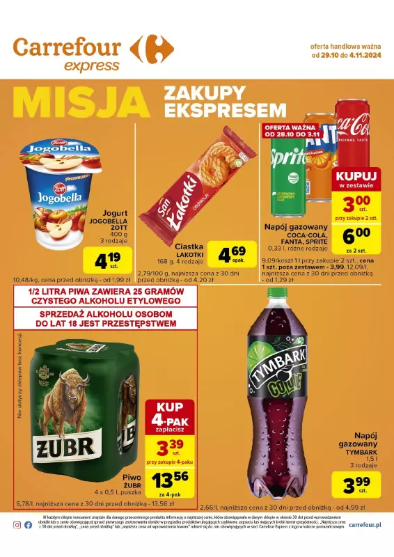 Carrefour Express - gazetka promocyjna Gazetka Carrefour Express od wtorku 29.10 do poniedziałku 04.11 - strona 2