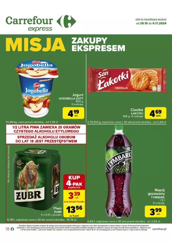 Carrefour Express - gazetka promocyjna Gazetka Express od wtorku 29.10 do poniedziałku 04.11 - strona 2