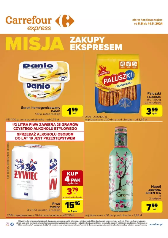 Carrefour Express - gazetka promocyjna Gazetka Carrefour Express od wtorku 05.11 do poniedziałku 11.11 - strona 2