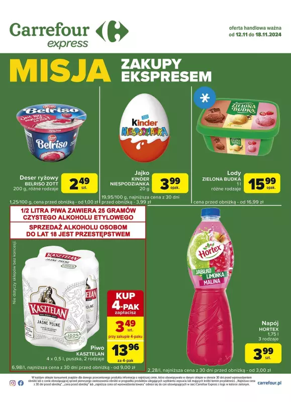 Carrefour Express - gazetka promocyjna Gazetka Express od wtorku 12.11 do poniedziałku 18.11 - strona 2