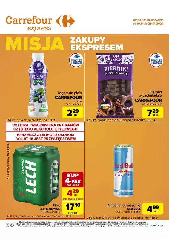 Carrefour Express - gazetka promocyjna Gazetka Carrefour Express od wtorku 19.11 do poniedziałku 25.11 - strona 2