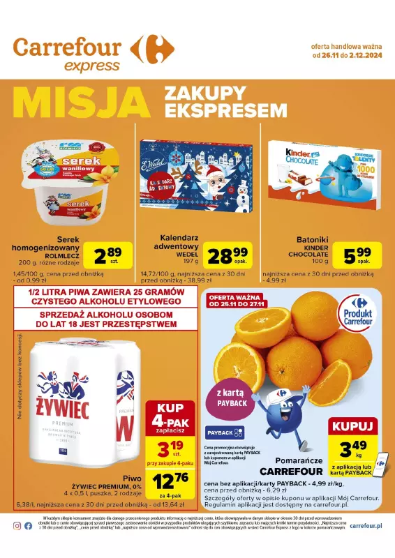 Carrefour Express - gazetka promocyjna Gazetka Carrefour Express od wtorku 26.11 do poniedziałku 02.12 - strona 2