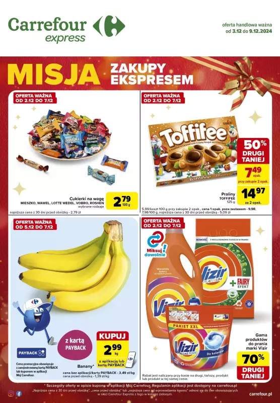 Carrefour Express - gazetka promocyjna Gazetka Express od wtorku 03.12 do poniedziałku 09.12