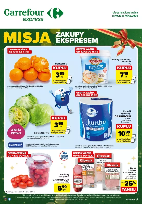 Carrefour Express - gazetka promocyjna Gazetka Express od wtorku 10.12 do poniedziałku 16.12