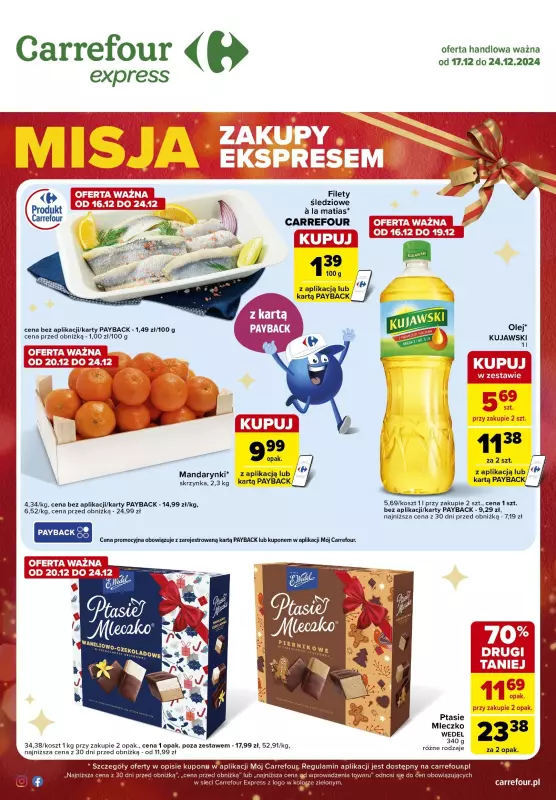 Carrefour Express - gazetka promocyjna Gazetka Express od wtorku 17.12 do wtorku 24.12