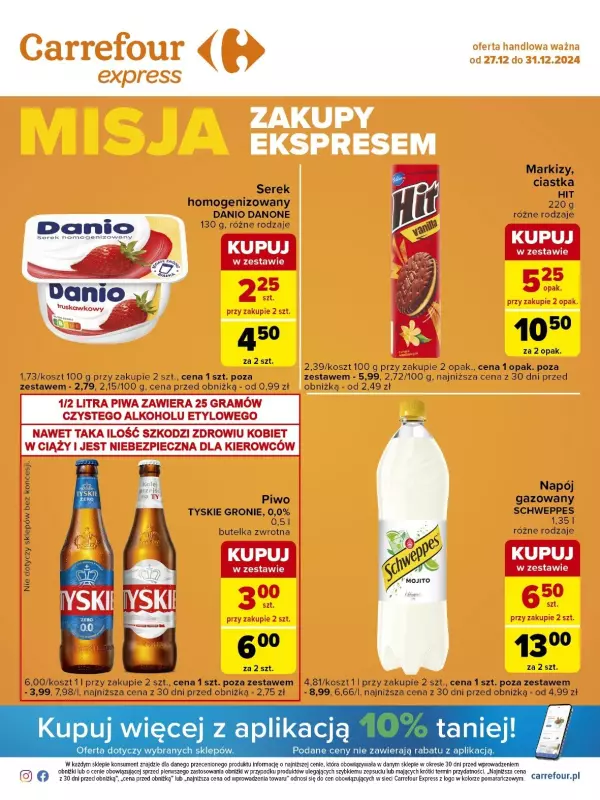 Carrefour Express - gazetka promocyjna Gazetka Carrefour Express od piątku 27.12 do wtorku 31.12