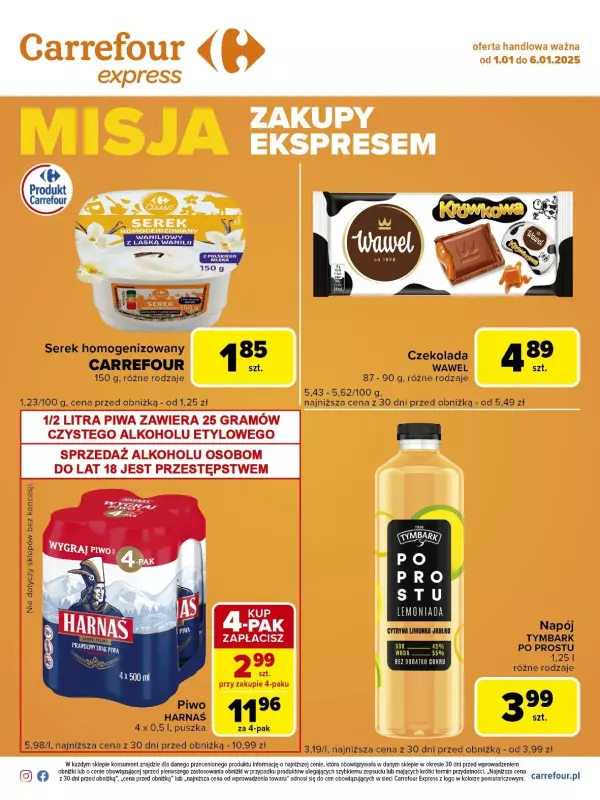 Carrefour Express - gazetka promocyjna Gazetka Carrefour Express od środy 01.01 do poniedziałku 06.01 - strona 2