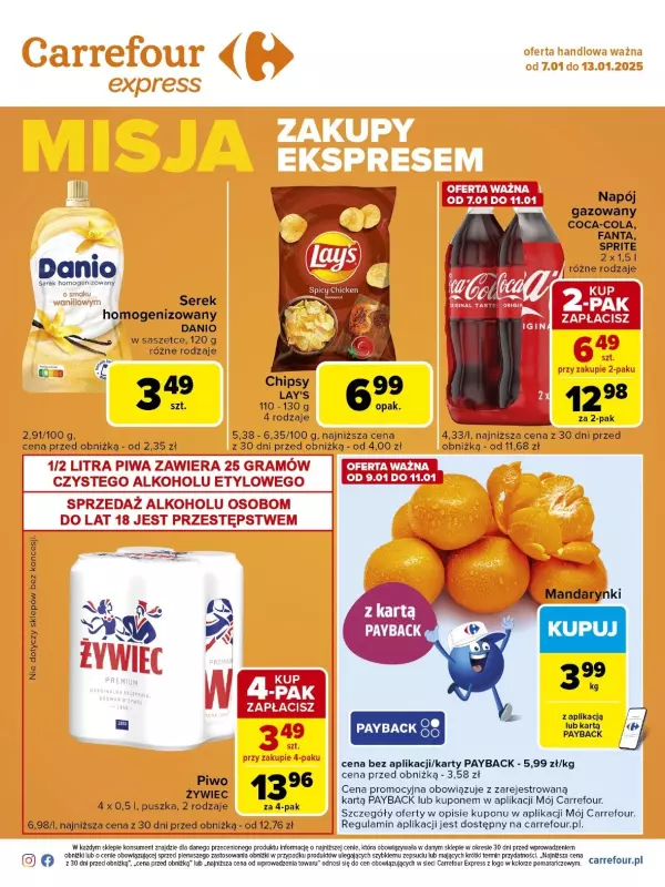 Carrefour Express - gazetka promocyjna Gazetka Express od wtorku 07.01 do poniedziałku 13.01 - strona 2