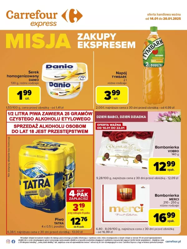 Carrefour Express - gazetka promocyjna Gazetka Express od wtorku 14.01 do poniedziałku 20.01 - strona 2