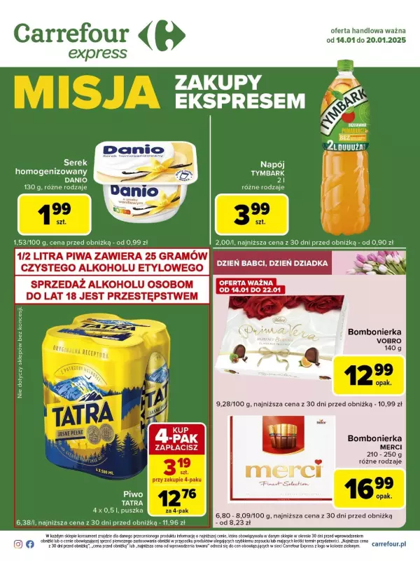 Carrefour Express - gazetka promocyjna Gazetka Express od wtorku 14.01 do poniedziałku 20.01 - strona 2