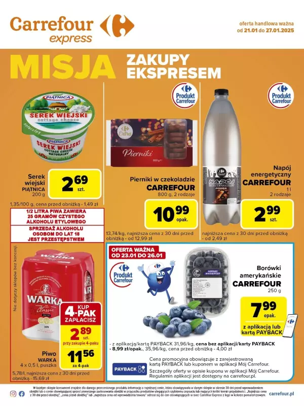 Carrefour Express - gazetka promocyjna Gazetka Express od wtorku 21.01 do poniedziałku 27.01 - strona 2