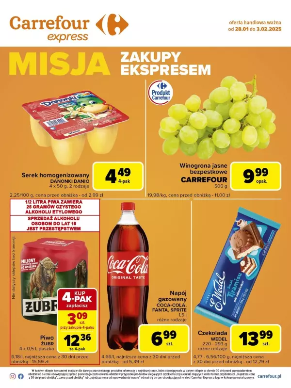 Carrefour Express - gazetka promocyjna Gazetka Express od wtorku 28.01 do poniedziałku 03.02 - strona 2