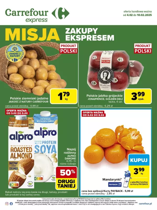 Carrefour Express - gazetka promocyjna Gazetka Express od wtorku 04.02 do poniedziałku 10.02