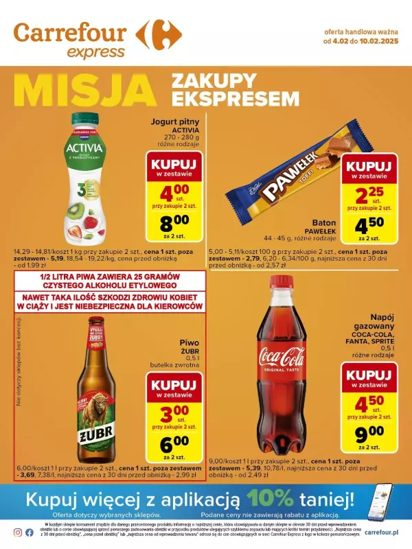 Carrefour Express - gazetka promocyjna Gazetka Express od wtorku 04.02 do poniedziałku 10.02