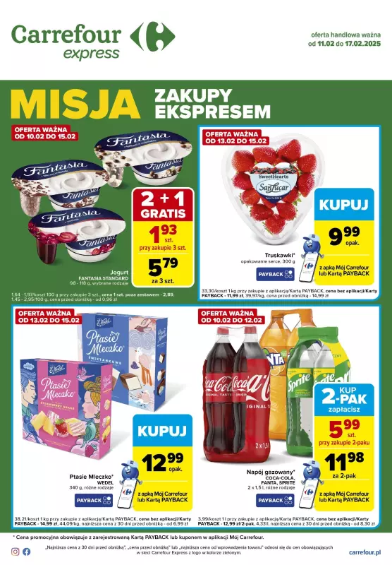 Carrefour Express - gazetka promocyjna Gazetka Express od wtorku 11.02 do poniedziałku 17.02