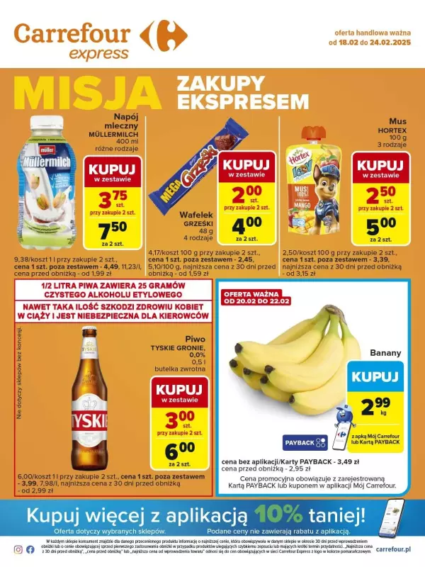 Carrefour Express - gazetka promocyjna Gazetka Express  do poniedziałku 24.02