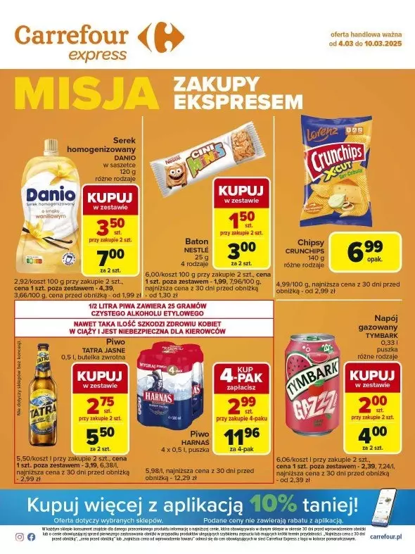 Carrefour Express - gazetka promocyjna Gazetka Express od wtorku 04.03 do poniedziałku 10.03