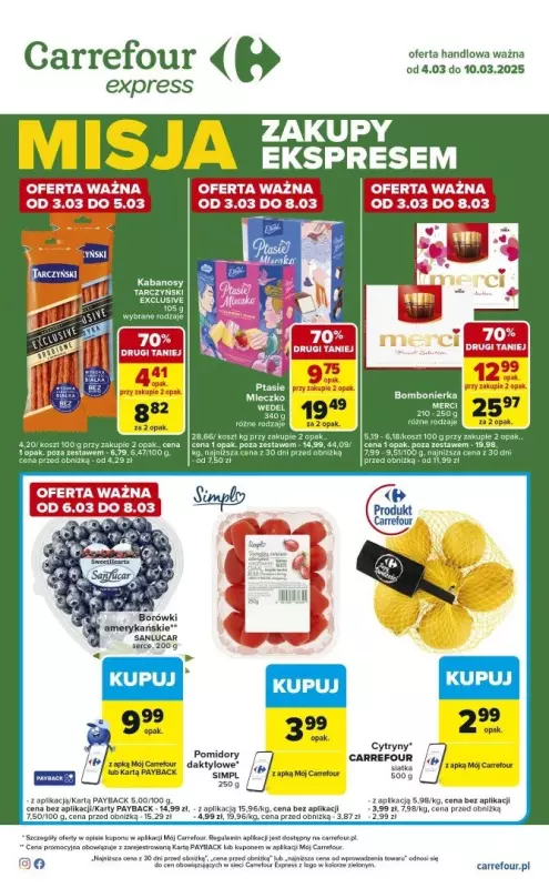 Carrefour Express - gazetka promocyjna Gazetka Express od wtorku 04.03 do poniedziałku 10.03