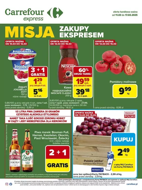 Carrefour Express - gazetka promocyjna Gazetka Express od wtorku 11.03 do poniedziałku 17.03