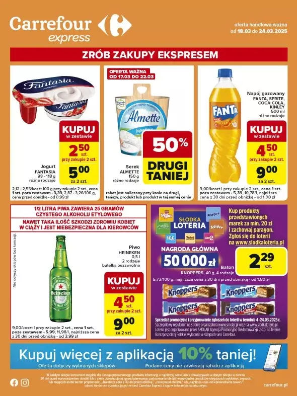 Carrefour Express - gazetka promocyjna Gazetka Express od wtorku 18.03 do poniedziałku 24.03