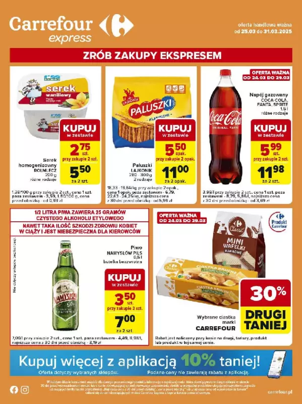 Carrefour Express - gazetka promocyjna Gazetka Express od wtorku 25.03 do poniedziałku 31.03