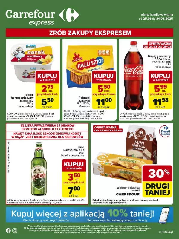 Carrefour Express - gazetka promocyjna Gazetka Express od wtorku 25.03 do poniedziałku 31.03