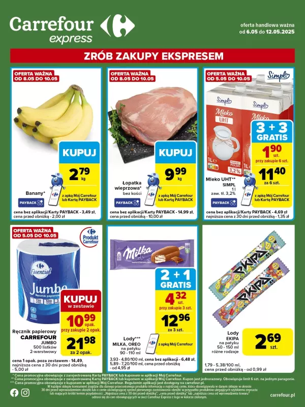 Carrefour Express - gazetka promocyjna Carrefour Express od wtorku 06.05 do poniedziałku 12.05
