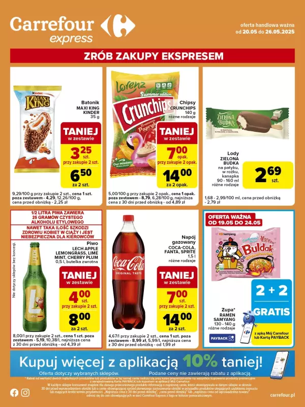 Carrefour Express - gazetka promocyjna Gazetka Express od wtorku 20.05 do poniedziałku 26.05